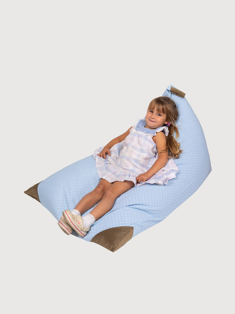 Puff Triangular para Niños PUF - Punto Celeste