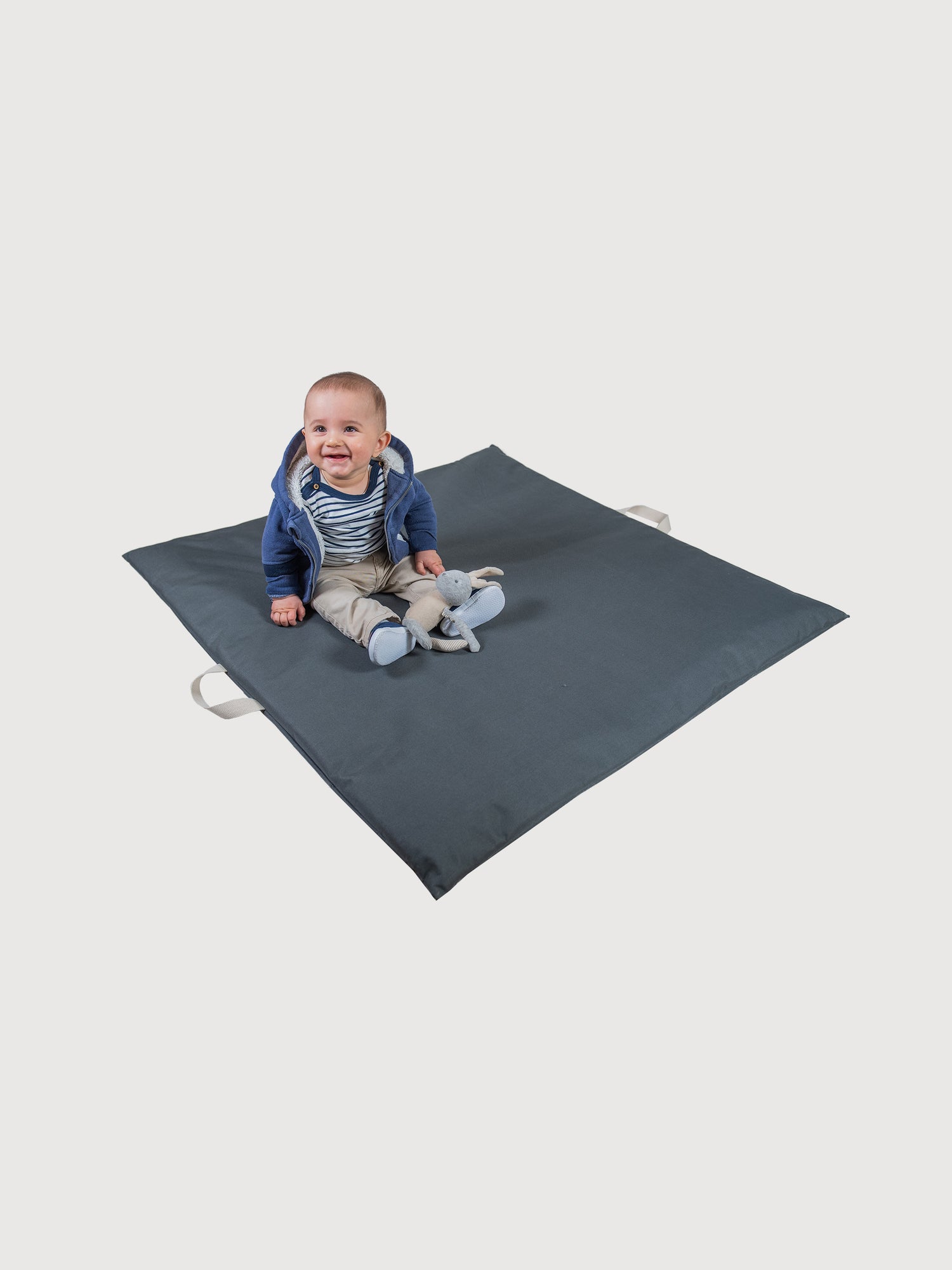 Colchoneta Bebe PUF - Gris Oscuro