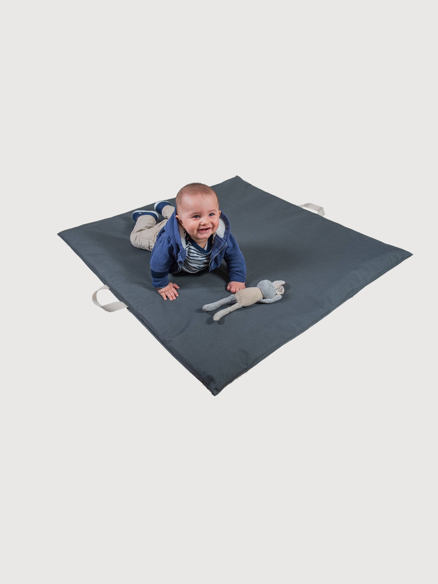 Colchoneta Bebe PUF - Gris Oscuro
